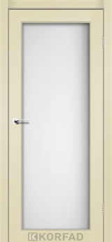 Міжкімнатні двері  Korfad, SV-01, дуб білений, Сатін білий 8 мм