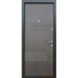 Вхідні двері Qdoors, колекція Еталон , Каліфорнія, венге / сірий горізонт - Изображение 1