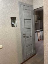 Межкомнатная дверь LEADOR Express Garda ( 40 мм) Клен Роял Чорне скло - Изображение 2