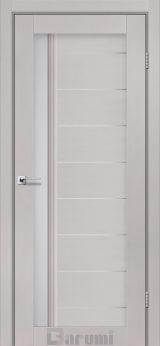 Міжкімнатні двері Darumi Bordo (40 мм) Ясень отару, Сатин білий