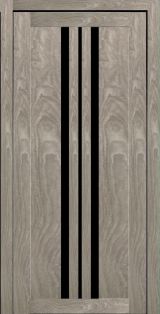 Міжкімнатні двері,  Portalino PL-07 PVC (38 мм), Мессіна натуральна (плівка пвх), BLK