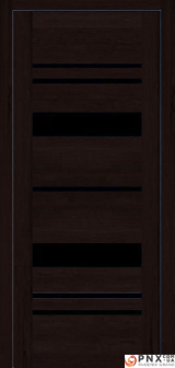Міжкімнатні двері,  Portalino PL-04 PVC (38 мм), Кастанья шоколадна (плівка пвх), BLK