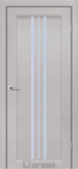 Міжкімнатні двері Darumi Stella (40 мм) Ясень Отару, Сатин білий