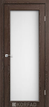 Міжкімнатні двері  Korfad, SV-01, дуб марсала, Сатін білий 8 мм