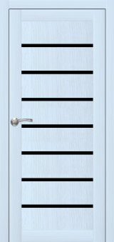 Міжкімнатні двері,  Portalino PL-02 PVC (38 мм), Мессіна білена (плівка пвх), BLK