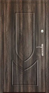Входная дверь Саган Стандарт Модель 126, влагостойкая/влагостойкая , седой орех темный/седой орех темный, глухое