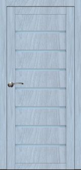 Міжкімнатні двері,  Portalino PL-02 PVC (38 мм), Мессіна срібна (плівка пвх), Сатин