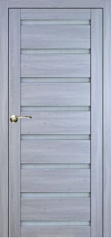 Міжкімнатні двері,  Portalino PL-03 Ecotop (38 мм), Санома сіра (екошпон), Сатин