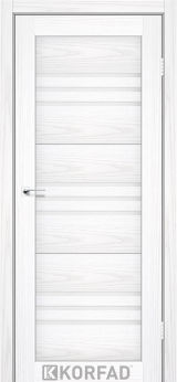 Міжкімнатні двері  Korfad, FL-05, біла модрина, Сатін білий