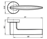Роздільна ручка SQUID URB9 SN-3 Мат нікель ARMADILLO - Изображение 2