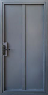 Вхідні двері Qdoors, Технічні, Техно база, антрацит 7024, 870 мм., 960 мм. - Изображение 1