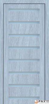 Міжкімнатні двері,  Portalino PL-03 PVC (38 мм), Мессіна срібна (плівка пвх), Сатин