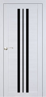 Міжкімнатні двері,  Portalino PL-07 Ecotop (38 мм), Санома біла (екошпон), BLK