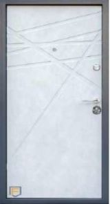 Вхідні двері Форт Нокс, колекція "Стандарт", колір Мармур темний/бетон сніжний DG-41 - Изображение 1