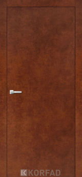 Міжкімнатні двері  Korfad, LP-01(Sota), сталь кортен, глухі, алюмінієва кромка