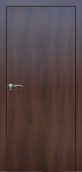 Міжкімнатні двері,  Portalino PL-00 Ecotop, Санома горіхова (екошпон), Глуха
