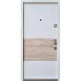 Вхідні двері Qdoors, колекція Авангард, Бьюти-М карамельне дерево софт/біла емаль - Изображение 1